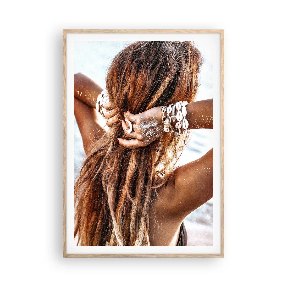 Poszter világos tölgy keretben - A víz és a nap testvére - 70x100 cm