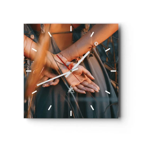 Falióra, Óra - Kapcsolatban a természettel - 30x30 cm