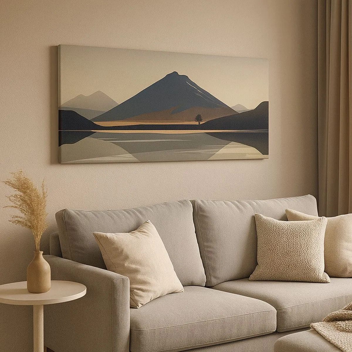 Vászonkép - Tükörreflexió - 100x40 cm