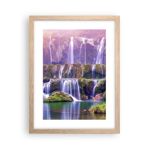 Poszter világos tölgy keretben - Lépcső a menybe - 30x40 cm