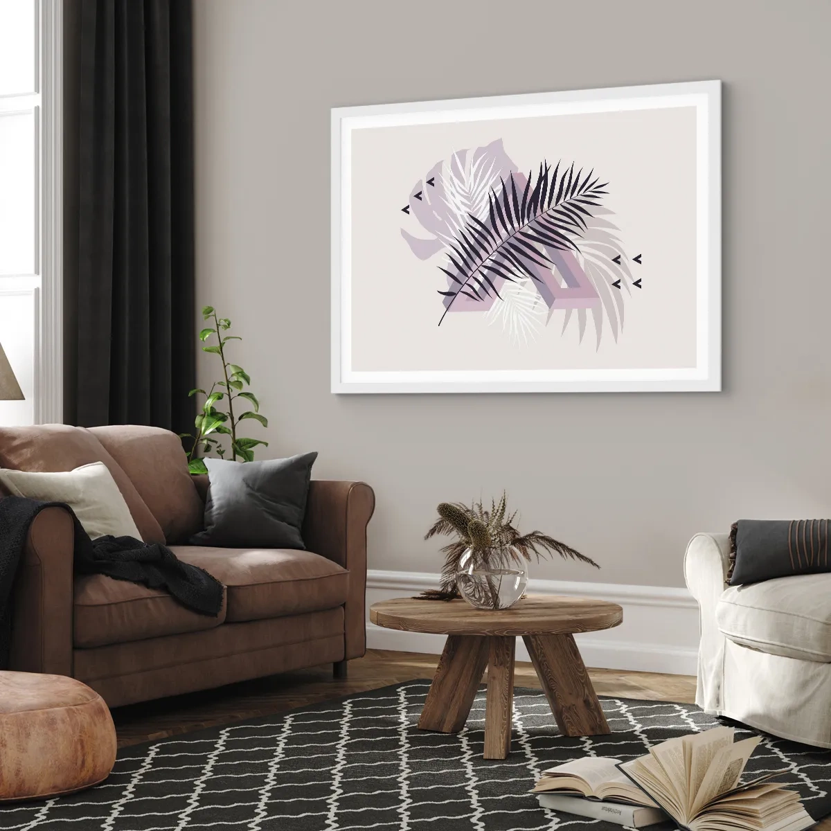 Poszter fekete keretben - Az árnyék árnyéka - 100x70 cm