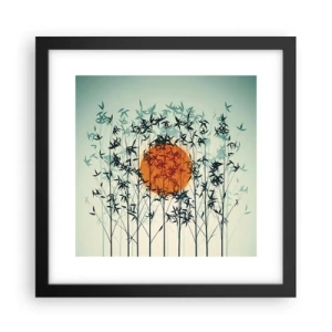 Poszter fehér keretben - Japán nap - 30x30 cm