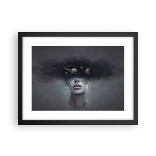 Poszter fehér keretben - És a bolygók megvadulnak... - 40x30 cm