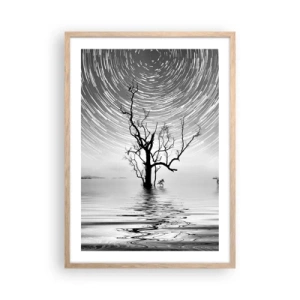 Poszter világos tölgy keretben - A természet szimfóniája - 50x70 cm