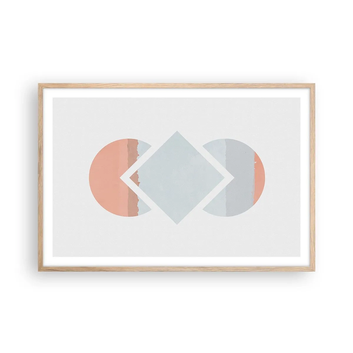 Poszter világos tölgy keretben - A helyzet egyértelmű - 91x61 cm