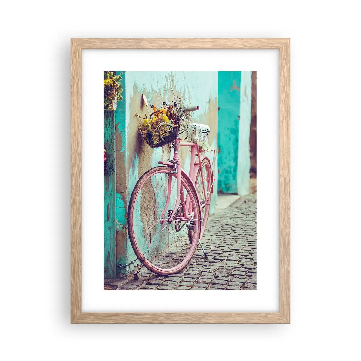 Poszter világos tölgy keretben - Mindjárt visszajövök - 30x40 cm