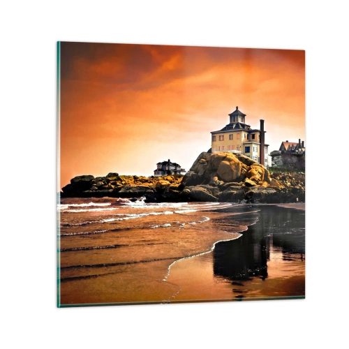 Üveg kép - Nyugati parti elegancia - 30x30 cm