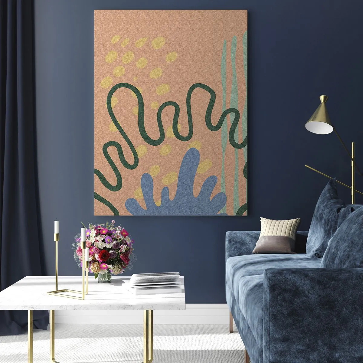 Üveg kép - Absztrakció: a természet sokszínűsége - 80x120 cm