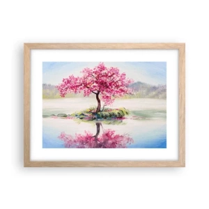 Poszter világos tölgy keretben - A tavasz ünnepe - 40x30 cm