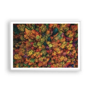 Poszter fekete keretben - Őszi facsokor - 100x70 cm