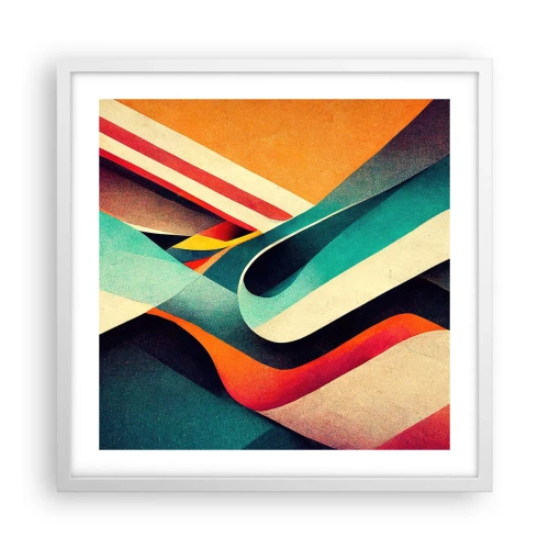 Poszter fekete keretben - Intenzív kompozíció - 50x50 cm