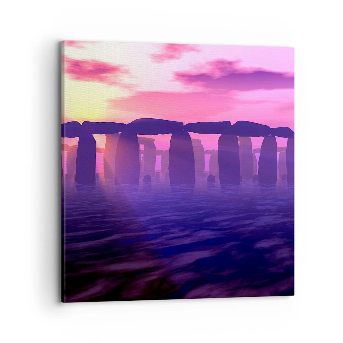 Vászonkép - Hajnali rejtély a ködben - 70x70 cm