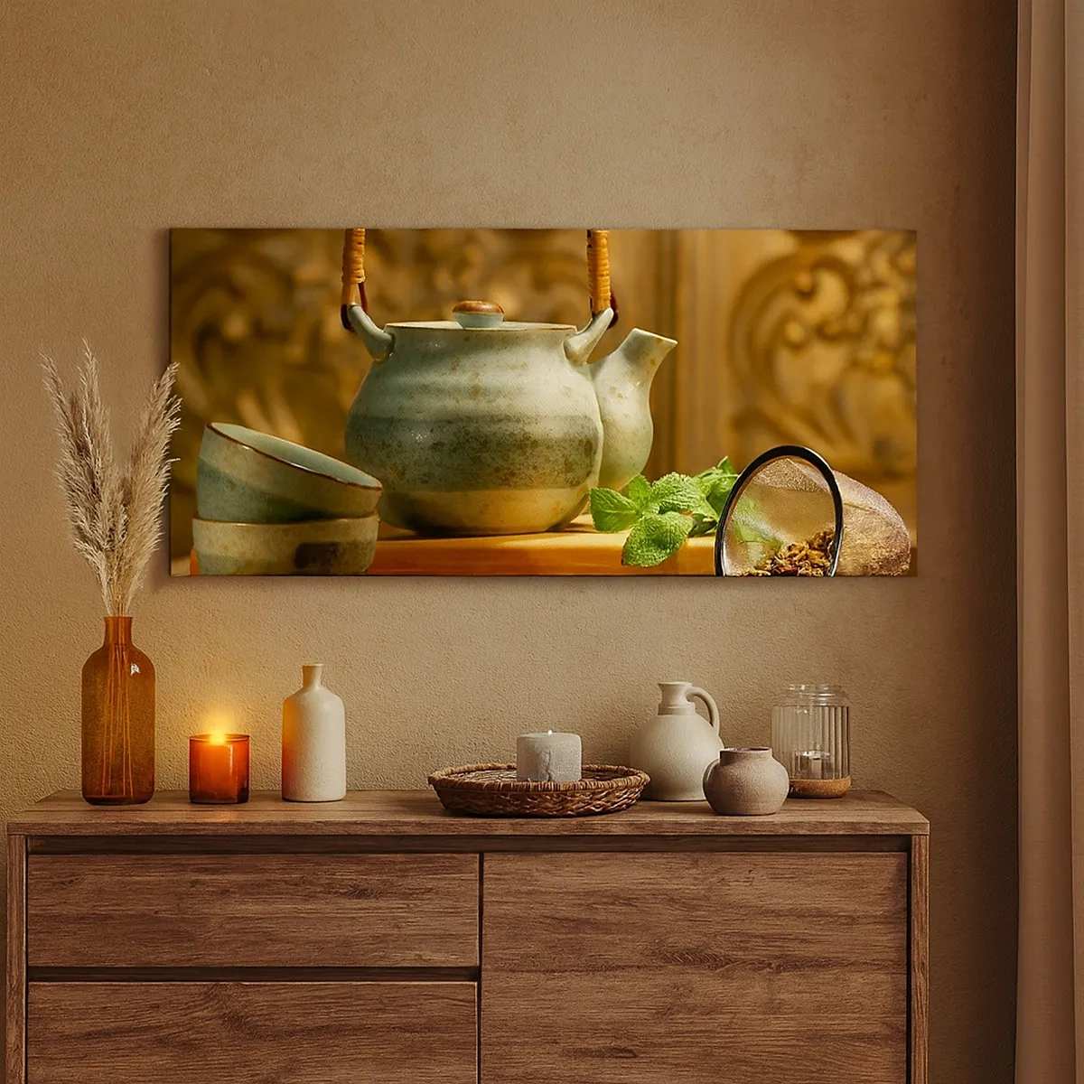 Vászonkép - Szerződés a tea ivásról - 30x30 cm