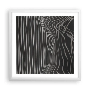 Poszter fekete keretben - Ritmus és akcentus - 50x50 cm