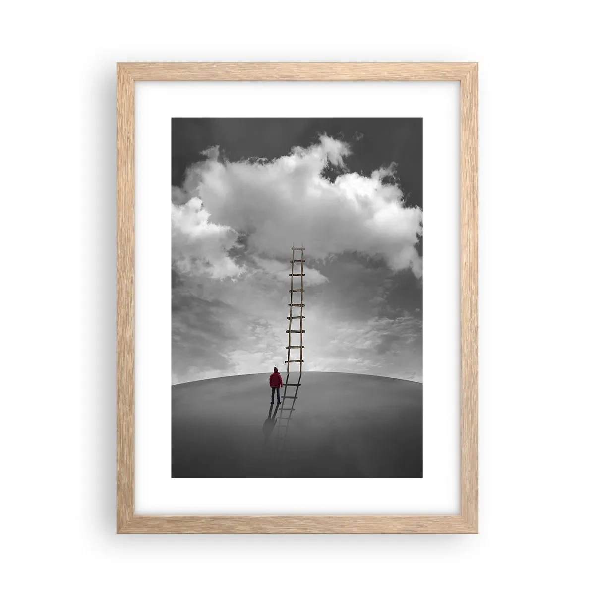 Poszter világos tölgy keretben - Minden lehetséges - 30x40 cm