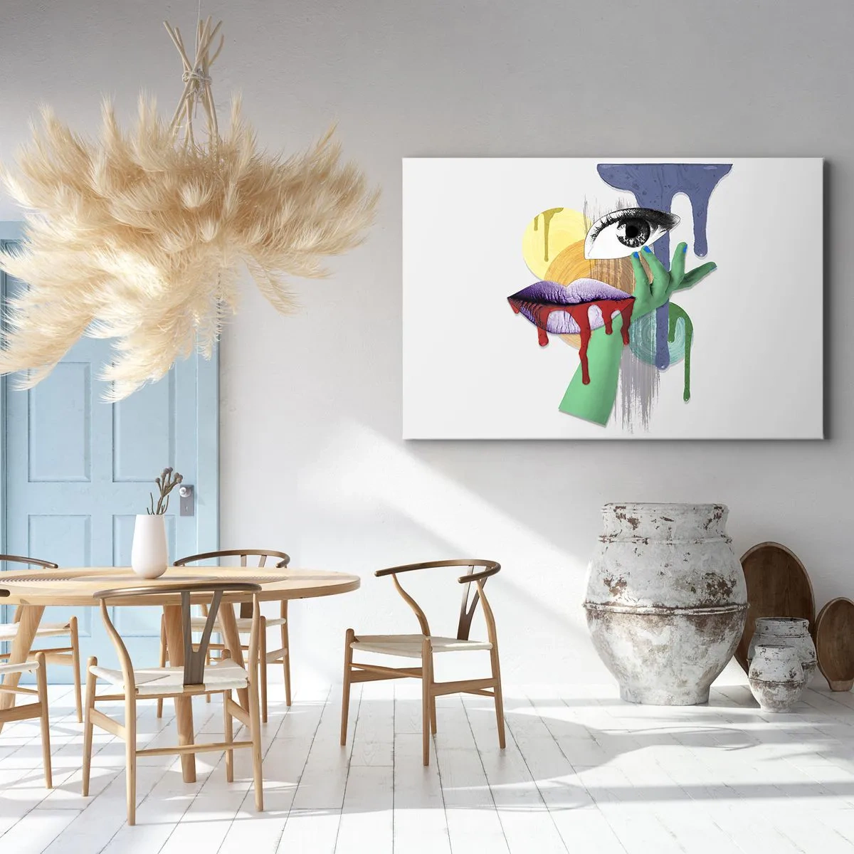 Vászonkép - Dekonstruált portré - 70x50 cm