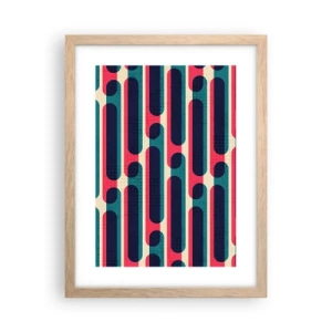 Poszter világos tölgy keretben - Mélységben és előre - 30x40 cm