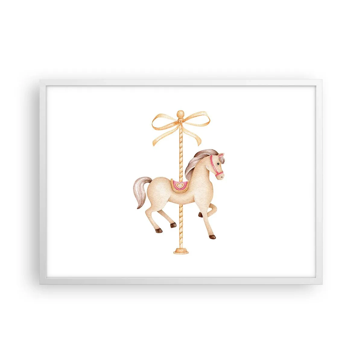 Poszter fekete keretben - Kecses vágtával - 70x50 cm