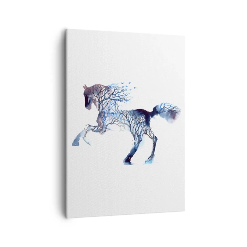 Vászonkép - Mintha az erdő megmozdult volna - 50x70 cm