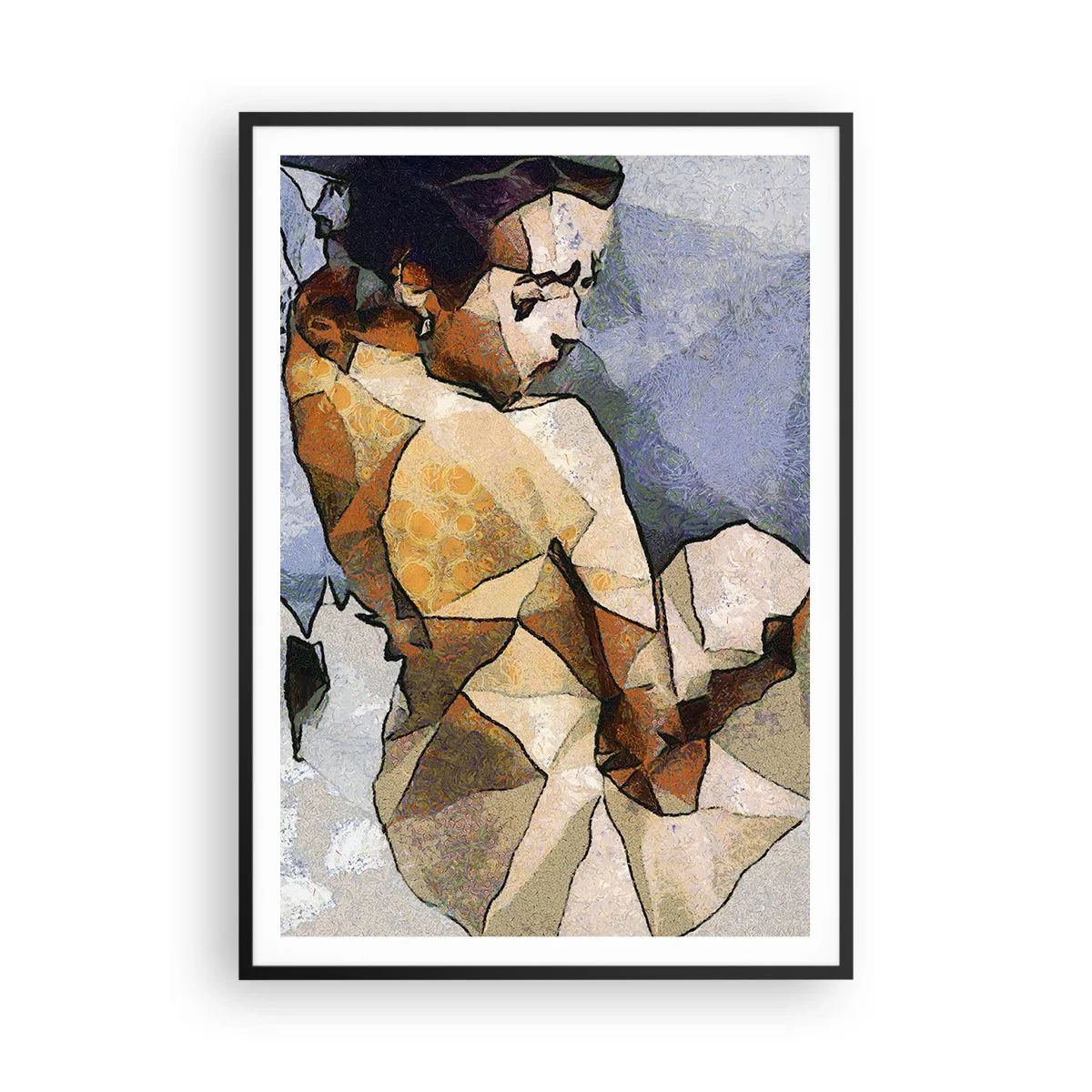 Poszter fehér keretben - A kubizmus szellemében - 70x100 cm