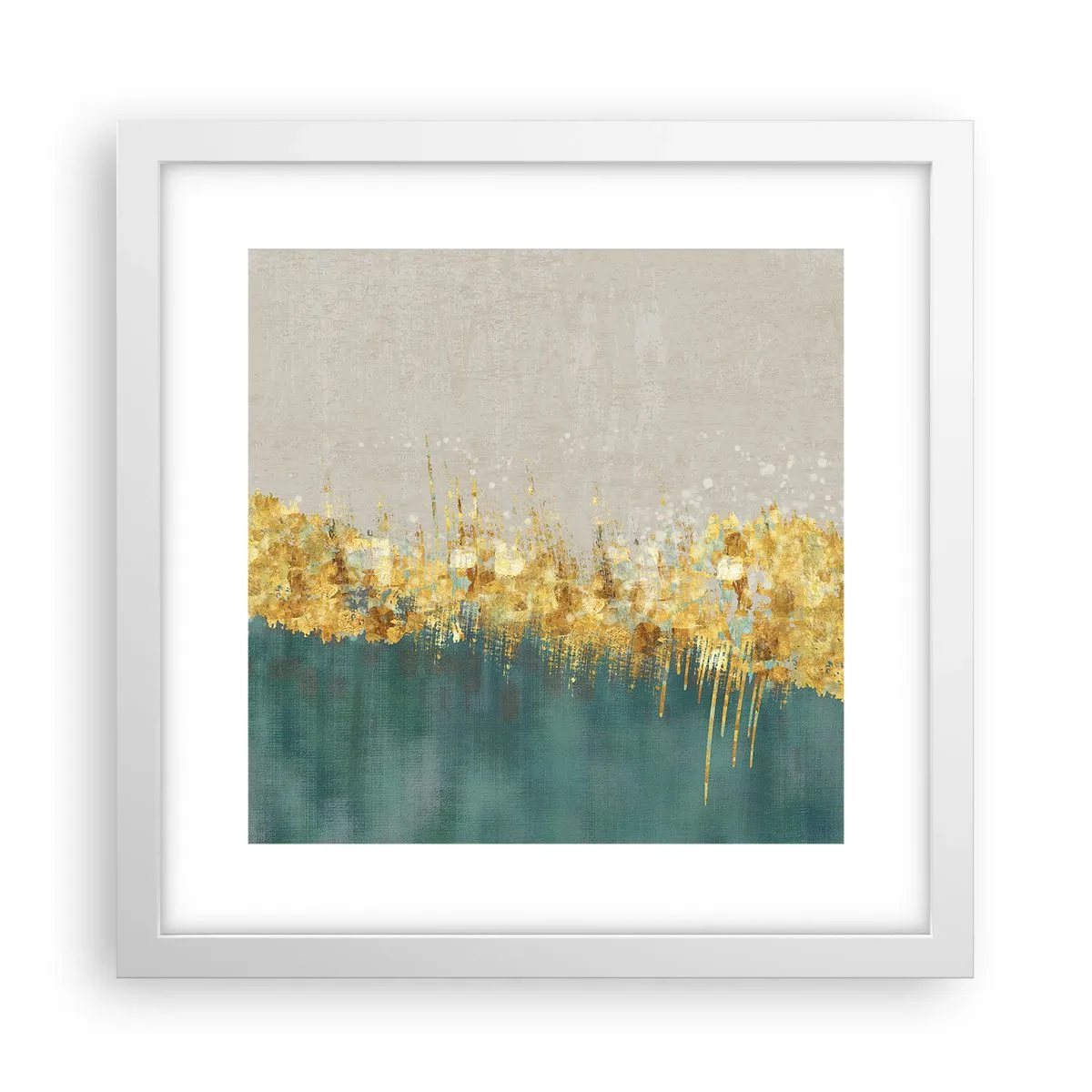 Poszter fekete keretben - Az aranyhatár - 30x30 cm