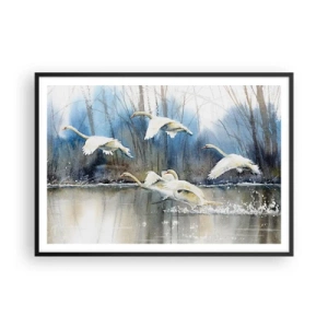 Poszter fehér keretben - Mint a vadhattyúkról szóló mesében - 100x70 cm