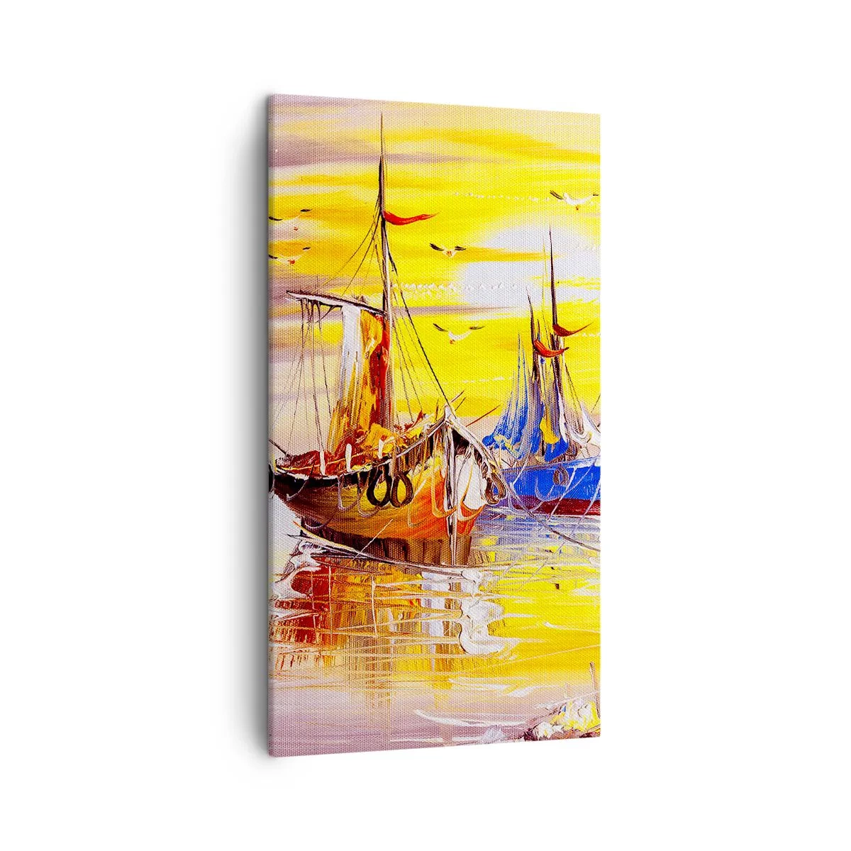 Vászonkép - Megérdemelt pihenés a kikötőben - 45x80 cm