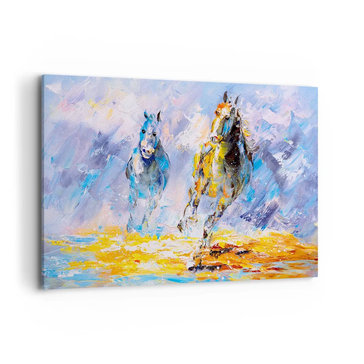 Vászonkép - Átvágtatva a vakító fényen - 120x80 cm