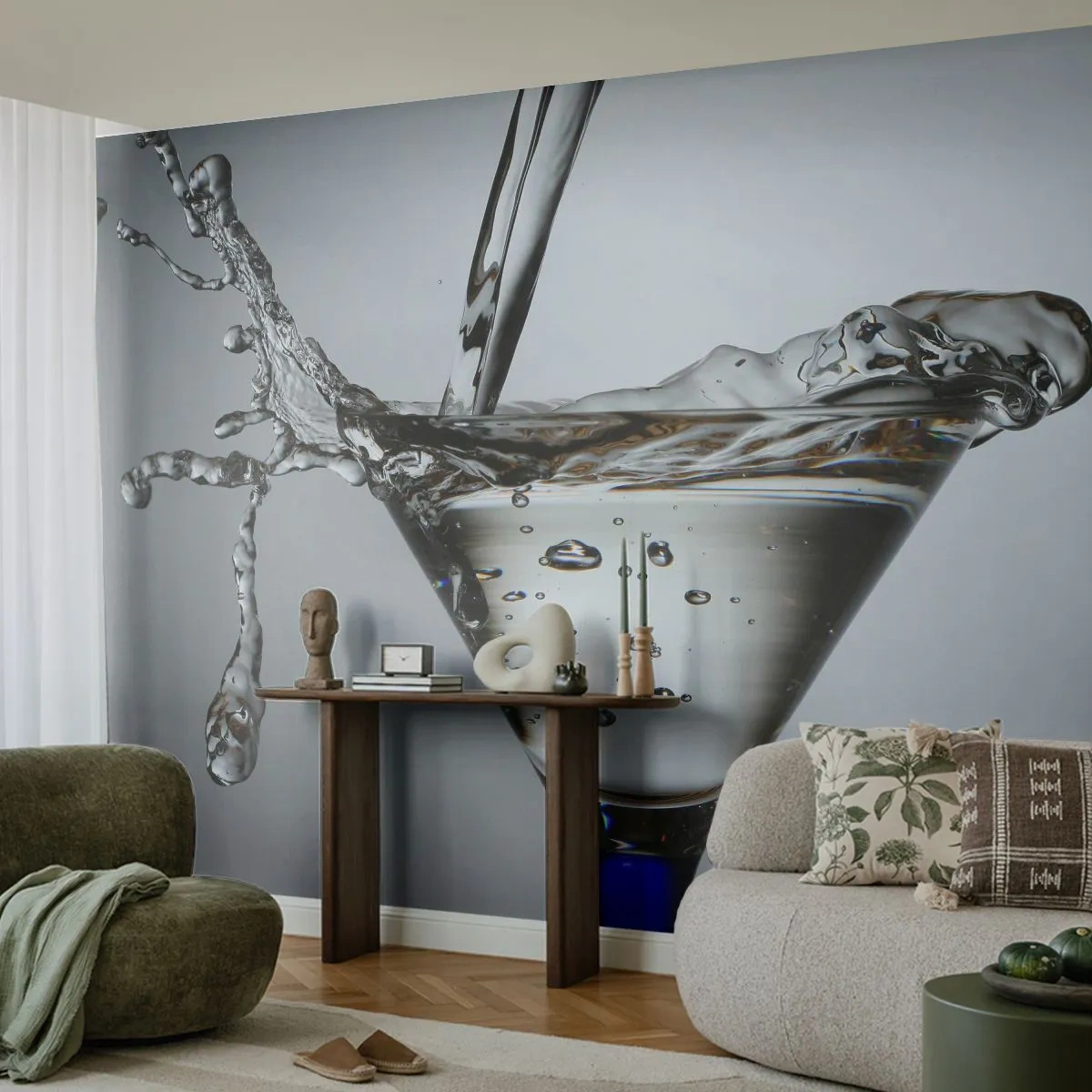 Fotótapéta Premium Sand - A csésze peremén - Üveg, Ital, Gasztronómia - 100x70 cm