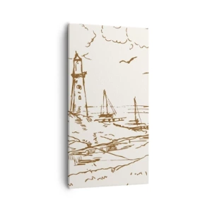 Vászonkép - A nyár emlékeinek vázlata - 55x100 cm