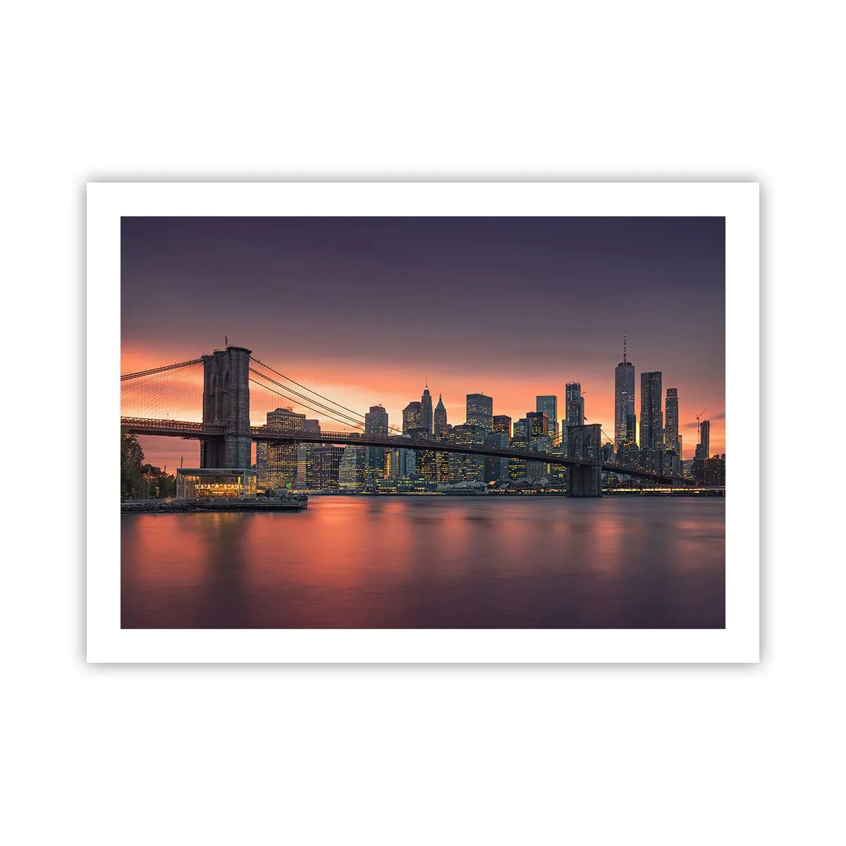 Poszter - Lila csendbe merülve - 70x50 cm