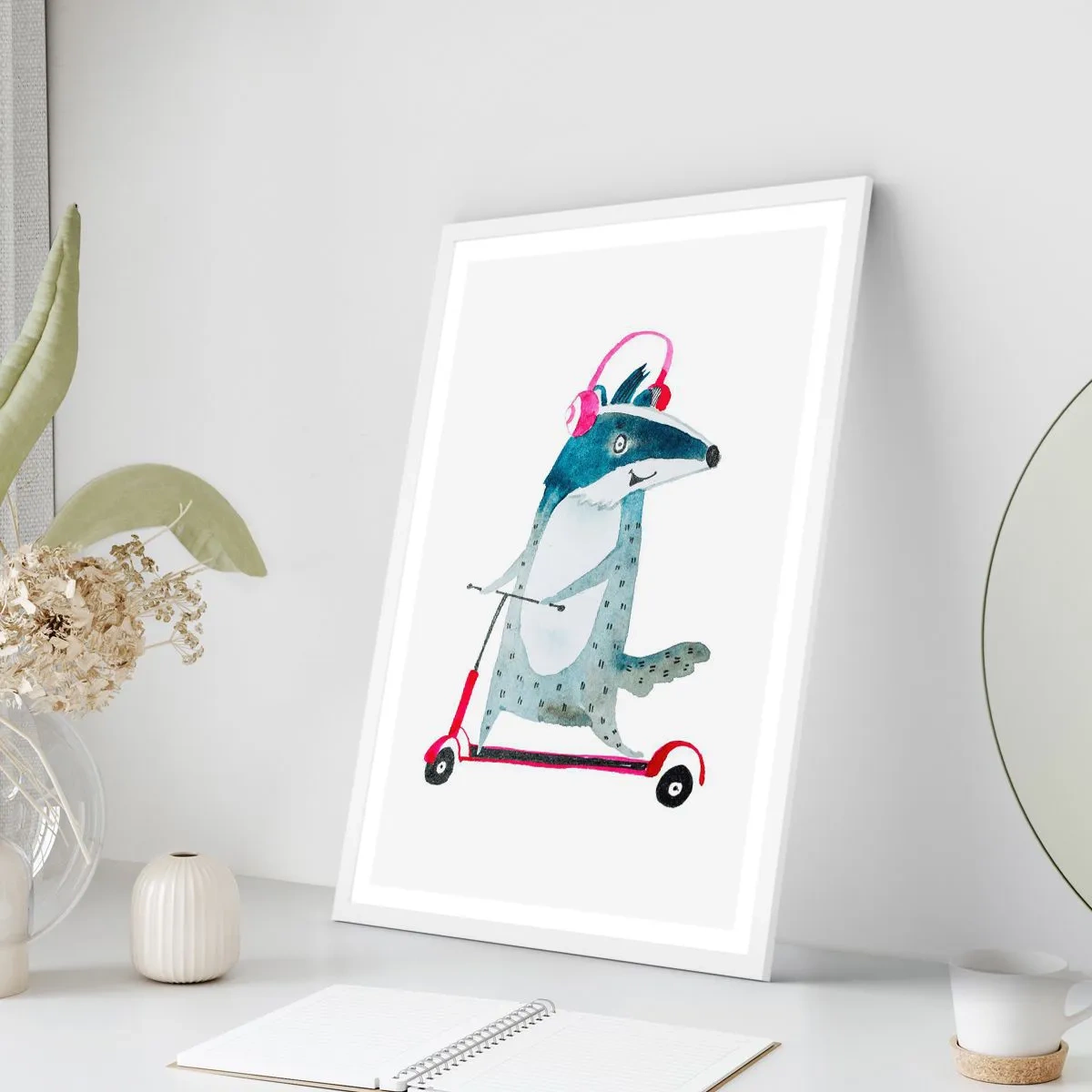 Poszter fekete keretben - Borzas örömök - 61x91 cm