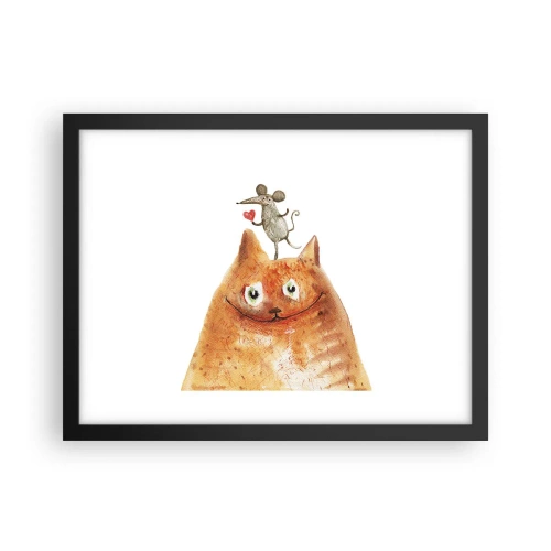 Poszter fehér keretben - A szerelem paradoxonjai - 40x30 cm