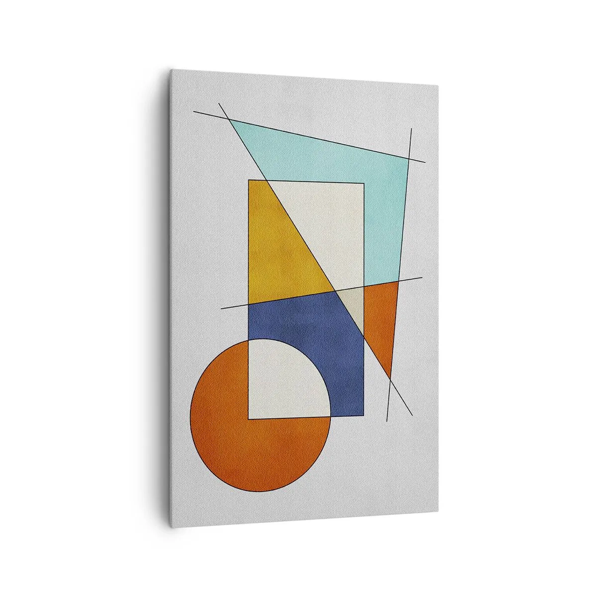 Vászonkép - Absztrakció: modernista szórakozás - 80x120 cm