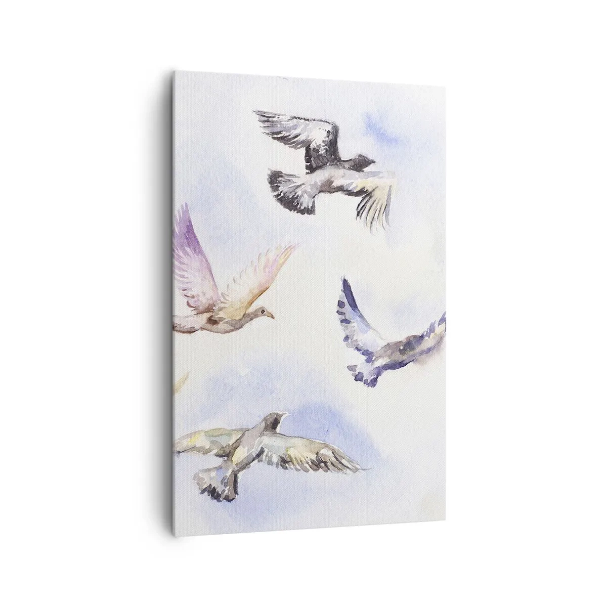 Vászonkép - Szabadság szürkében és kékben - 80x120 cm