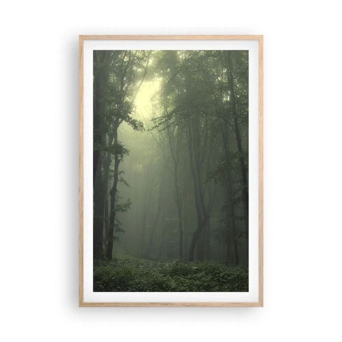 Poszter világos tölgy keretben - Mielőtt felébred - 61x91 cm