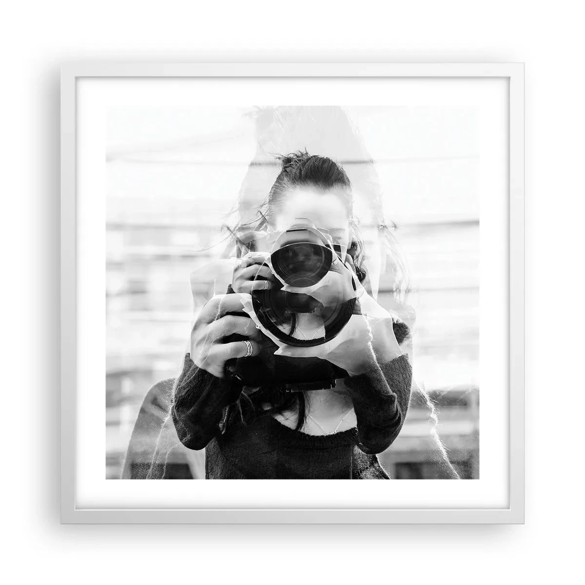 Poszter fekete keretben - Alkotó meg ez eszköze - 50x50 cm