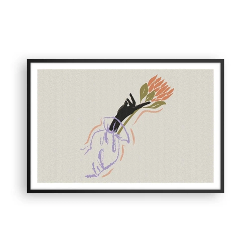 Poszter fehér keretben - Egy testvéri érintés - 91x61 cm