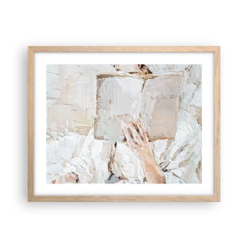 Poszter világos tölgy keretben - Egy másik világban - 50x40 cm