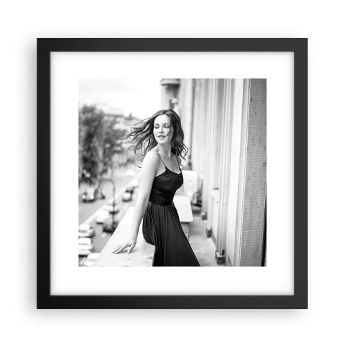 Poszter fehér keretben - Biztosan párizsi - 30x30 cm