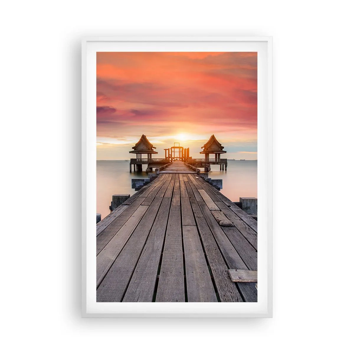 Poszter fekete keretben - Nyugat keleten - 61x91 cm