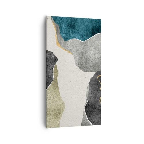 Vászonkép - Mozaik kompozíció aranyszállal - 55x100 cm