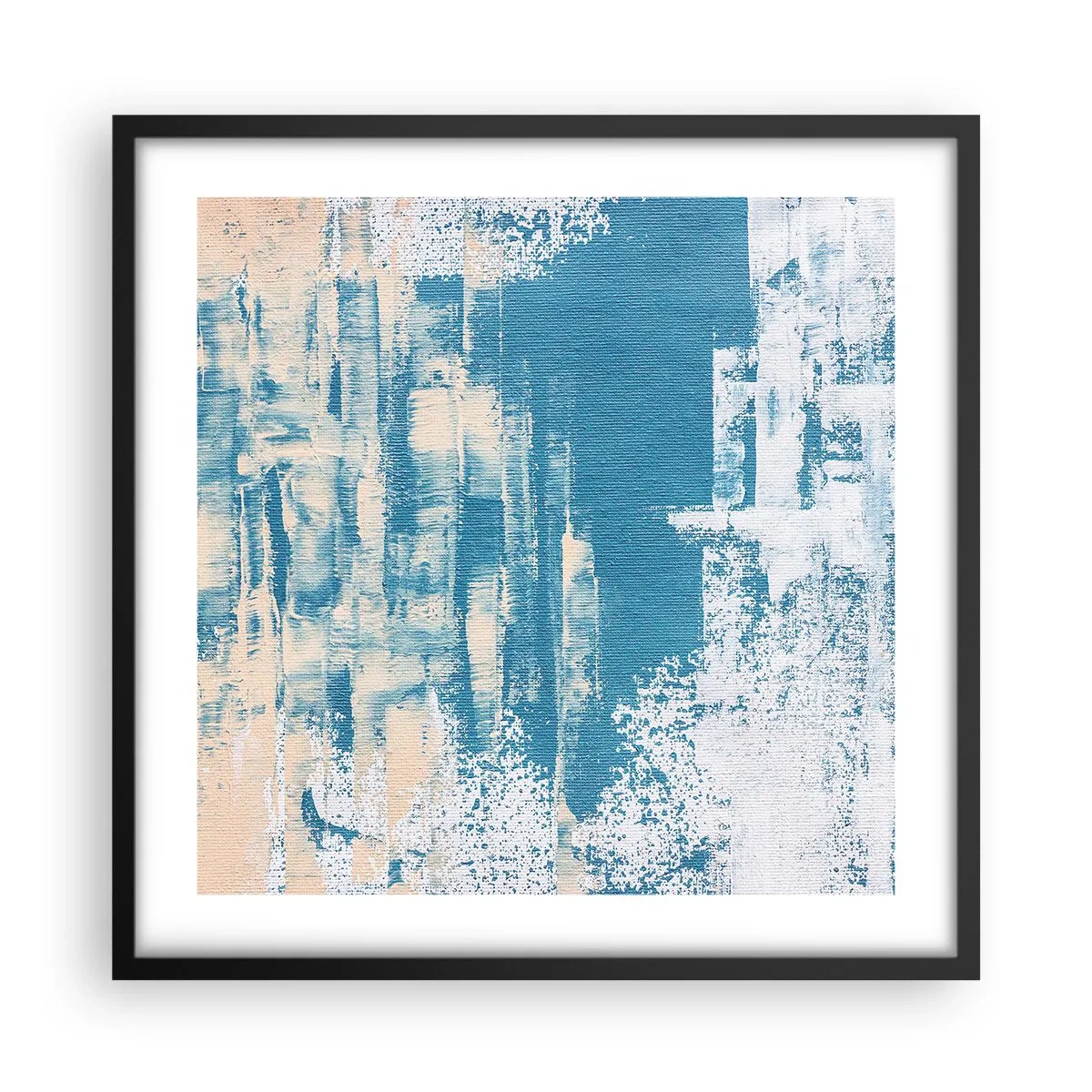 Poszter fehér keretben - Jégcsapon keresztül - 50x50 cm