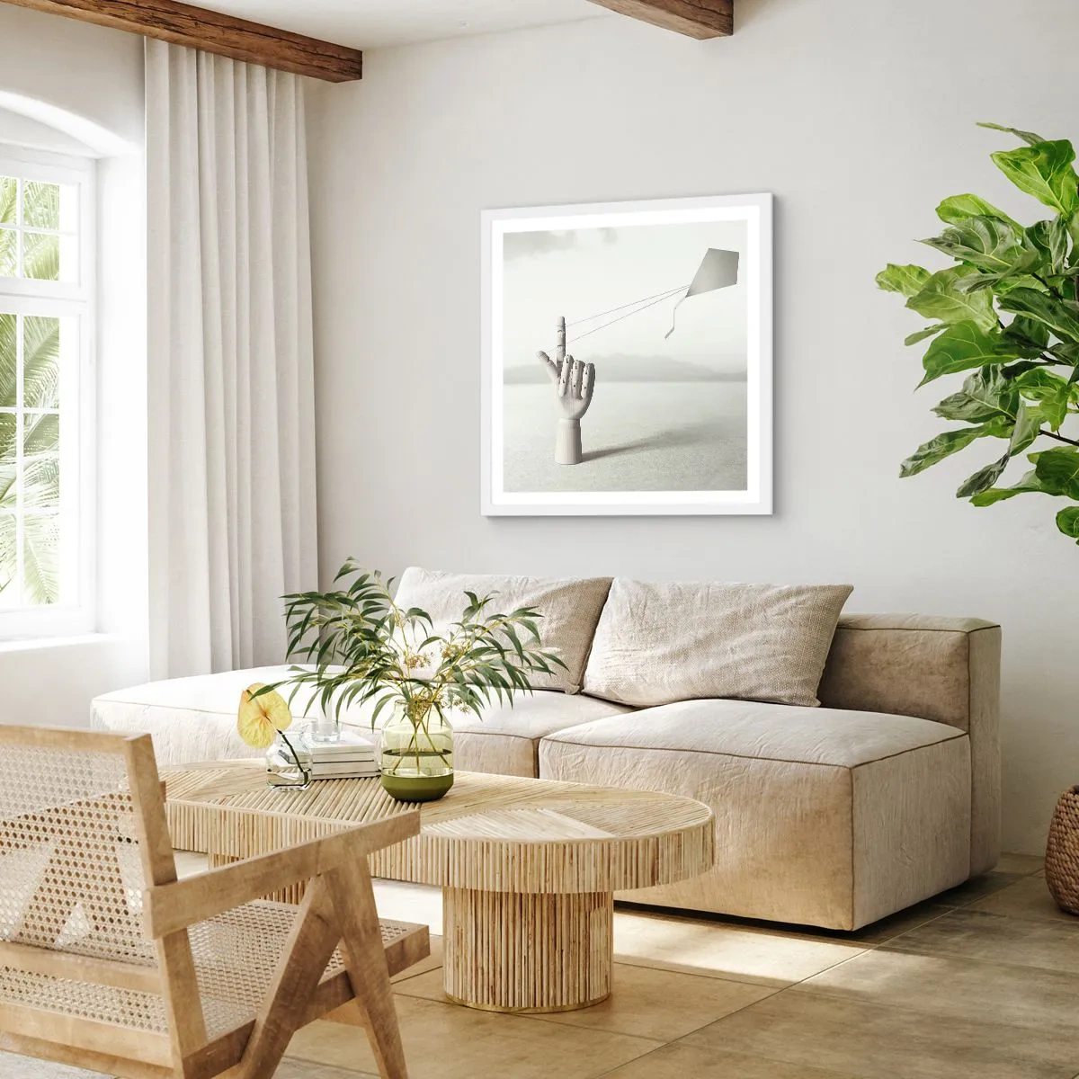 Poszter fekete keretben - Erőpróba - 30x30 cm