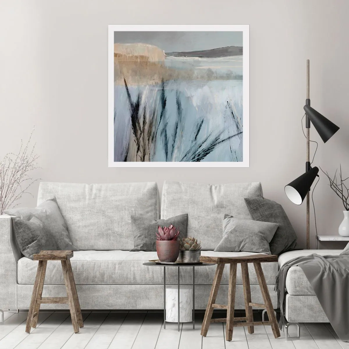 Poszter - Téli mezők - 50x50 cm