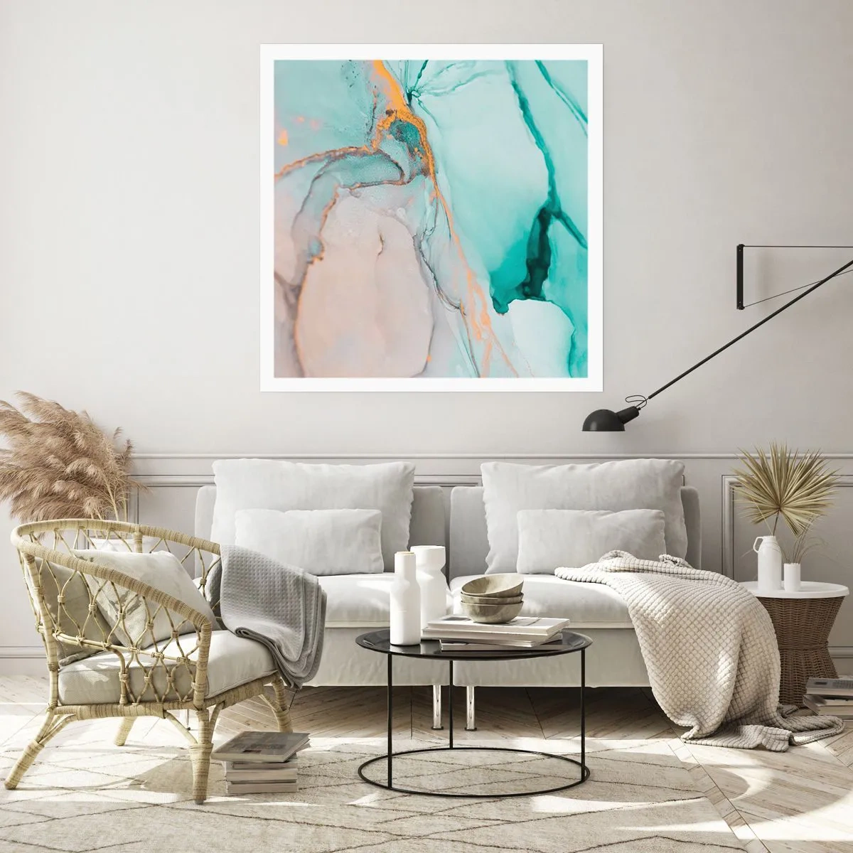 Poszter - Formák és színek tánca - 40x40 cm