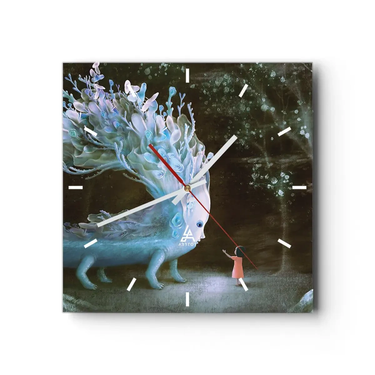Falióra, Óra - Fantasztikus találkozás - 40x40 cm