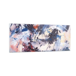 Üveg kép - Őrült absztrakt tánc - 100x40 cm