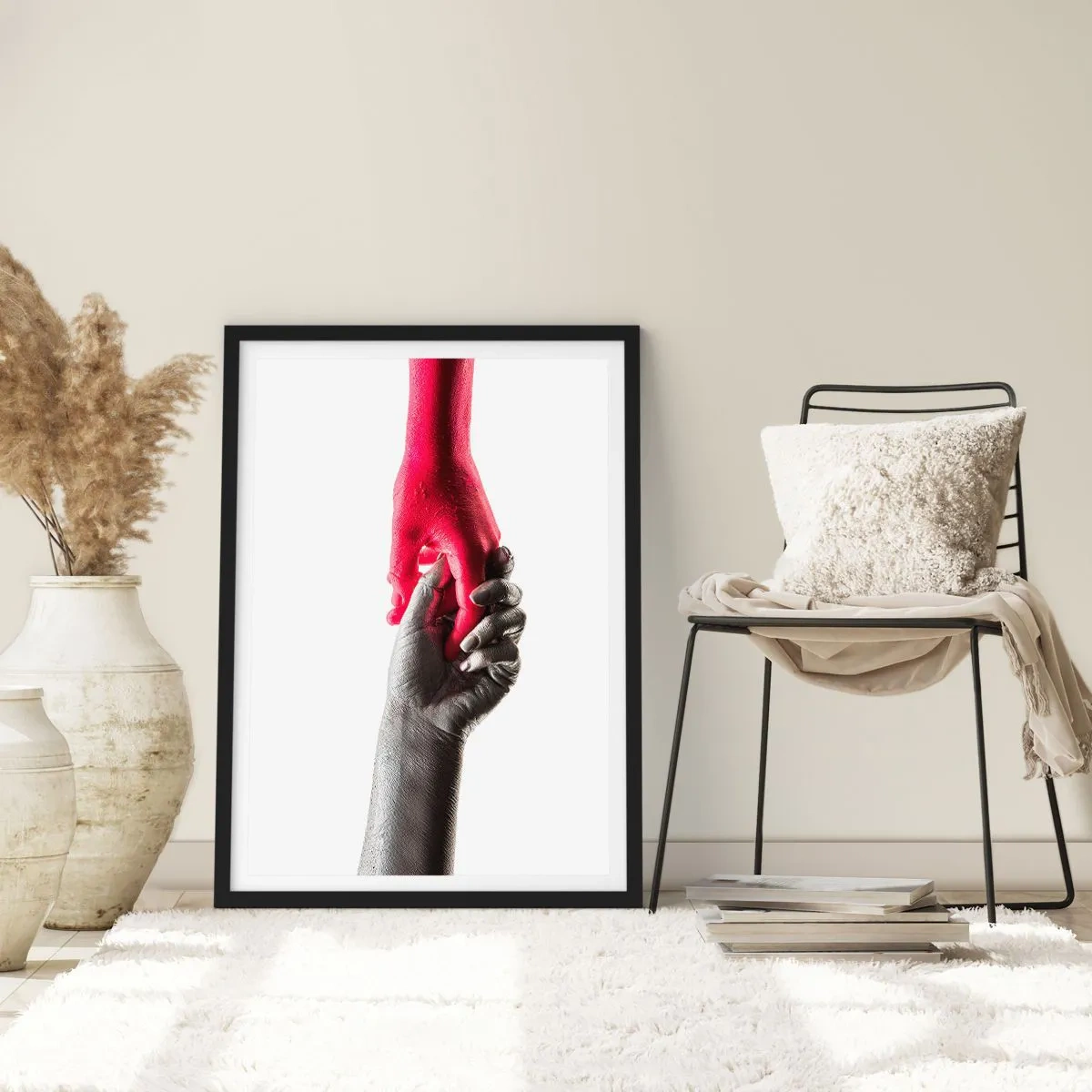 Poszter fehér keretben - Együtt, bár mások - 40x50 cm