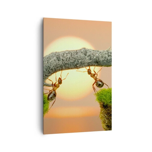 Vászonkép - Boldog, közös munka - 80x120 cm